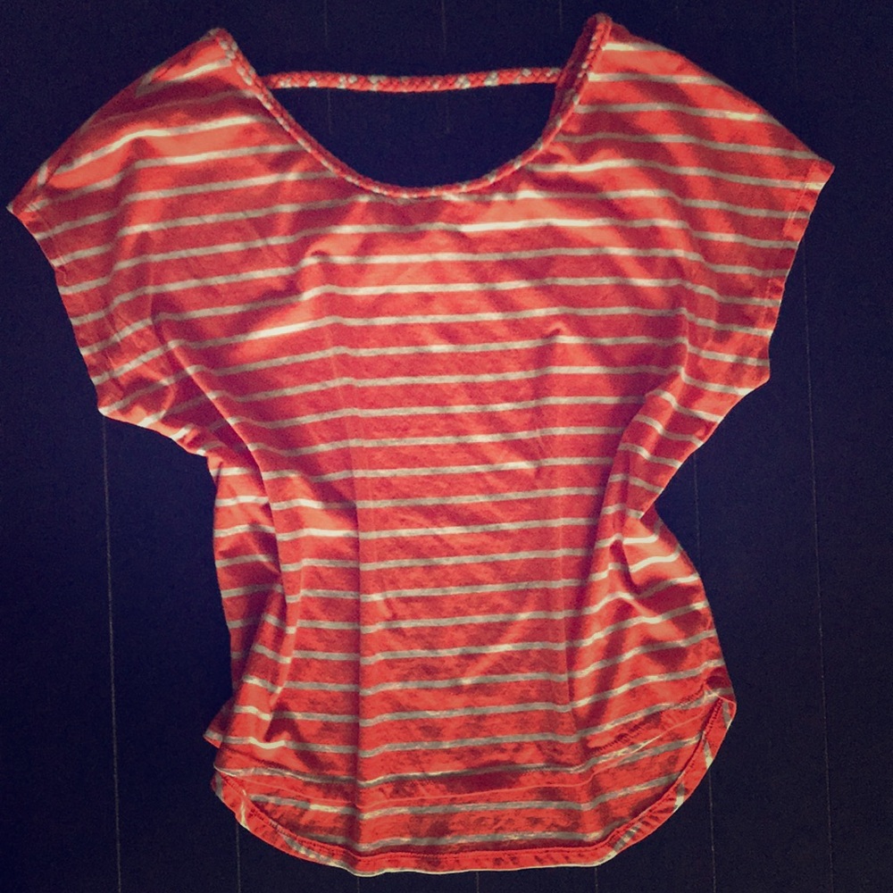 Two by Vince Camuto - Orange striped shirt